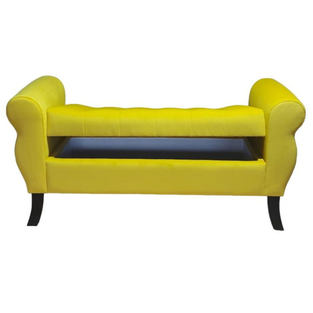 Banqueta Baul Diva Color Amarillo image number 1.0
