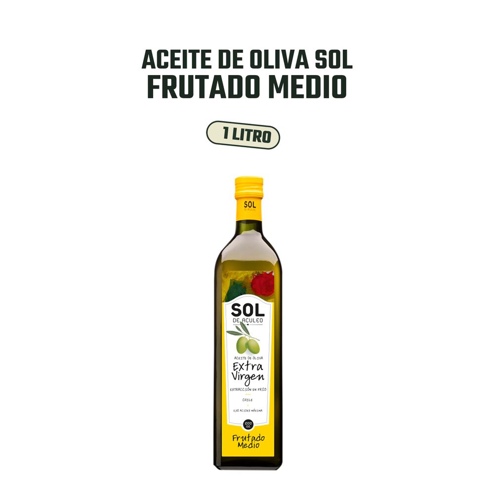 Aceite De Oliva Evirgen Sol De Aculeo Frutado Medio 1000ml image number 2.0