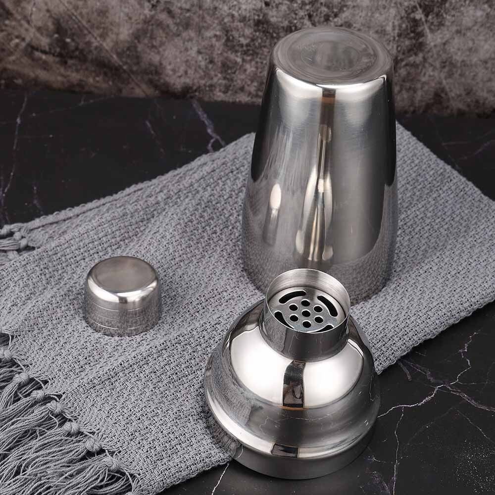 Coctelera Mezclador Acero Inoxidable 550ml Plateada image number 2.0