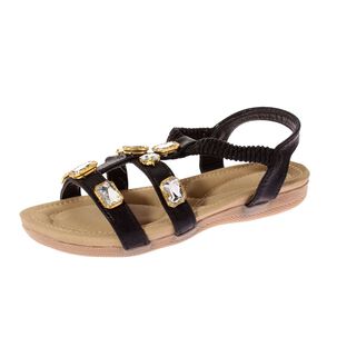 Sandalia Joyas Negro V&iacute;a Franca Art. 32110c31118black