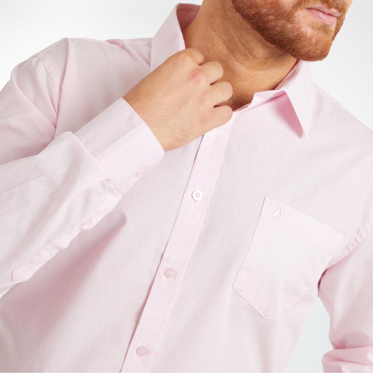 Camisa Formal Regular Fit Manga Larga Hombre Herald image number 4.0