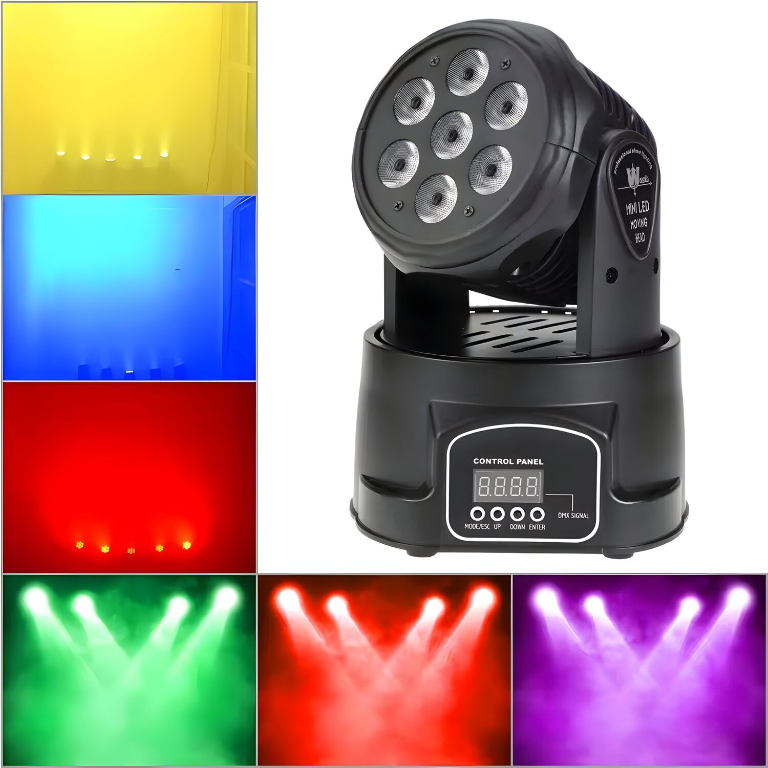 Cabeza Rob&oacute;tica Ritmica Dmx Djpower Full Rgb Led 56w M070pro image number 5.0