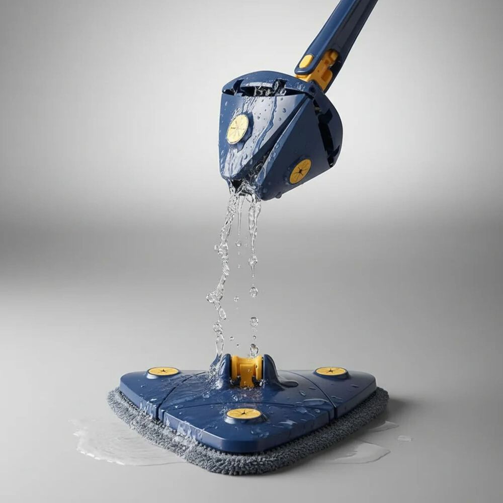 Pack X3 Mopa Trapeador Lampazo Triangular Ajustable Giratoria 360 Gris image number 0.0