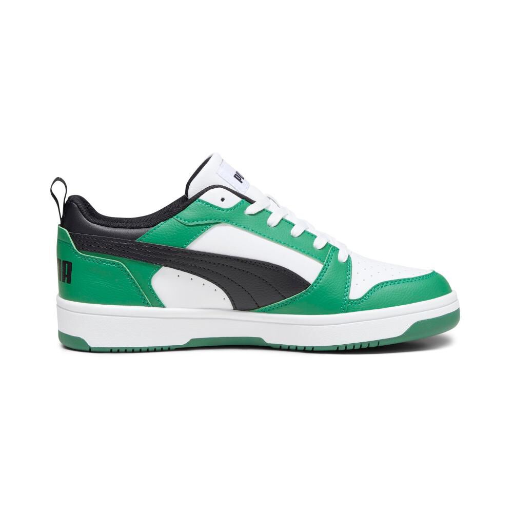 Zapatilla Urbana Hombre Puma Rebound V6 Low Verde/blanco image number 7.0