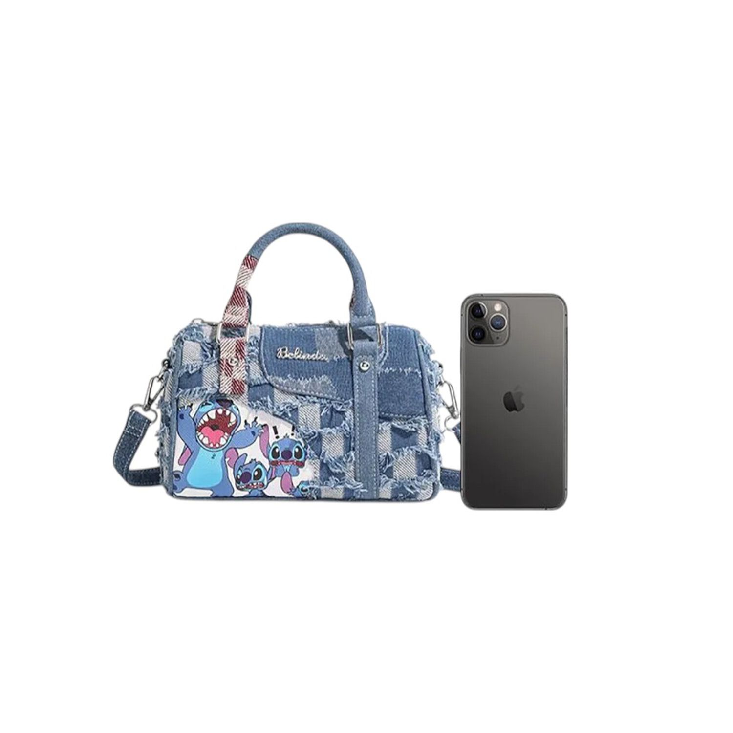 Cartera Bolso Stitch Estilo Urbano Para Mujer image number 9.0