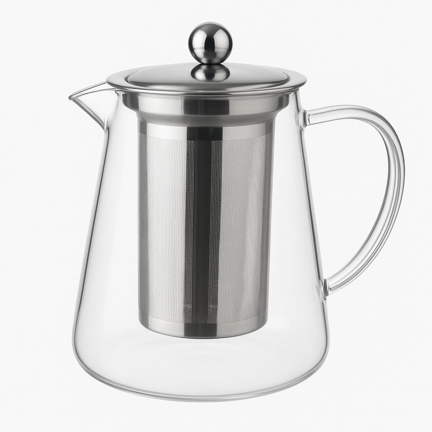 Tetera Vidrio 550ml Con Infusor Metal Mango Vidrio Tetera Te image number 0.0