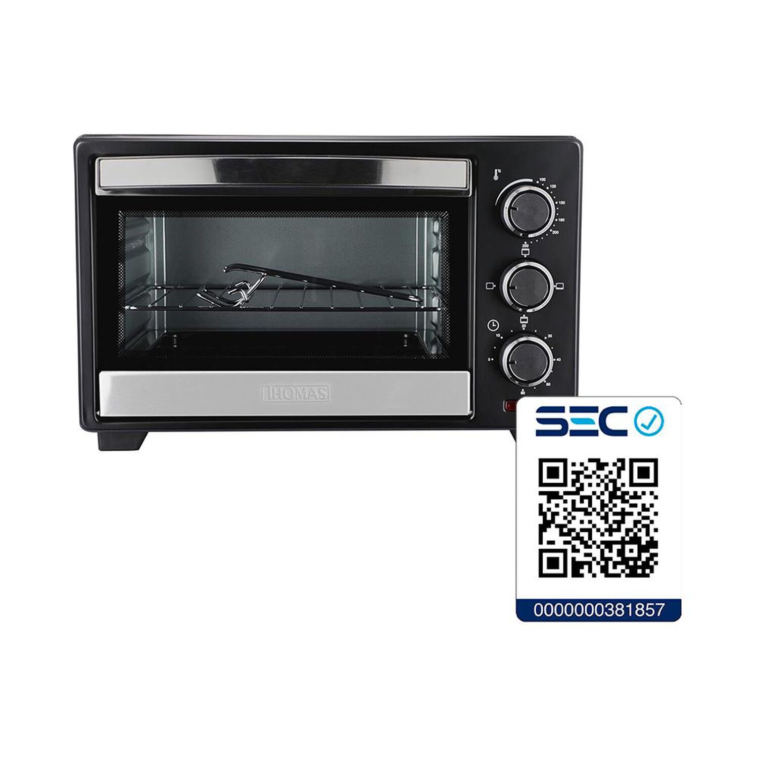 Horno El&eacute;ctrico Thomas TH-16N01 / 16 Litros / 1500W image number 5.0