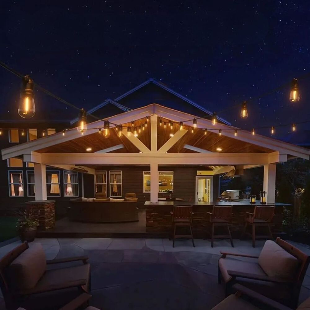 Set 3 Guirnalda Solar Luces Calida 10m Decoracion Navidad image number 1.0