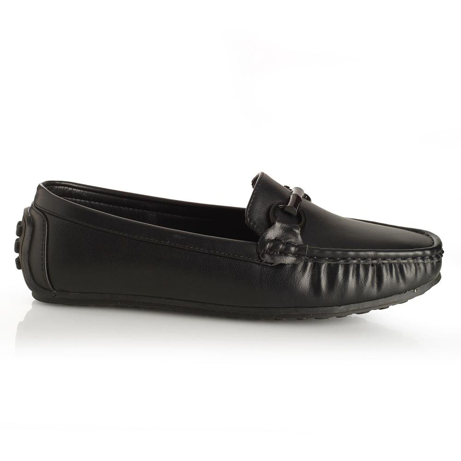 Mocas&iacute;n Mujer Via Uno Black image number 0.0