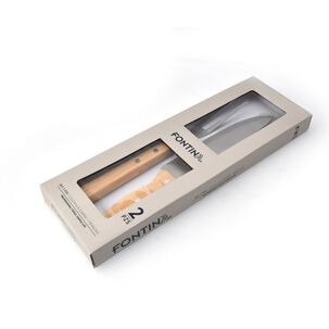 Set Parrillero 2 Piezas Acero Inoxidable Cuchillo + Trincho
