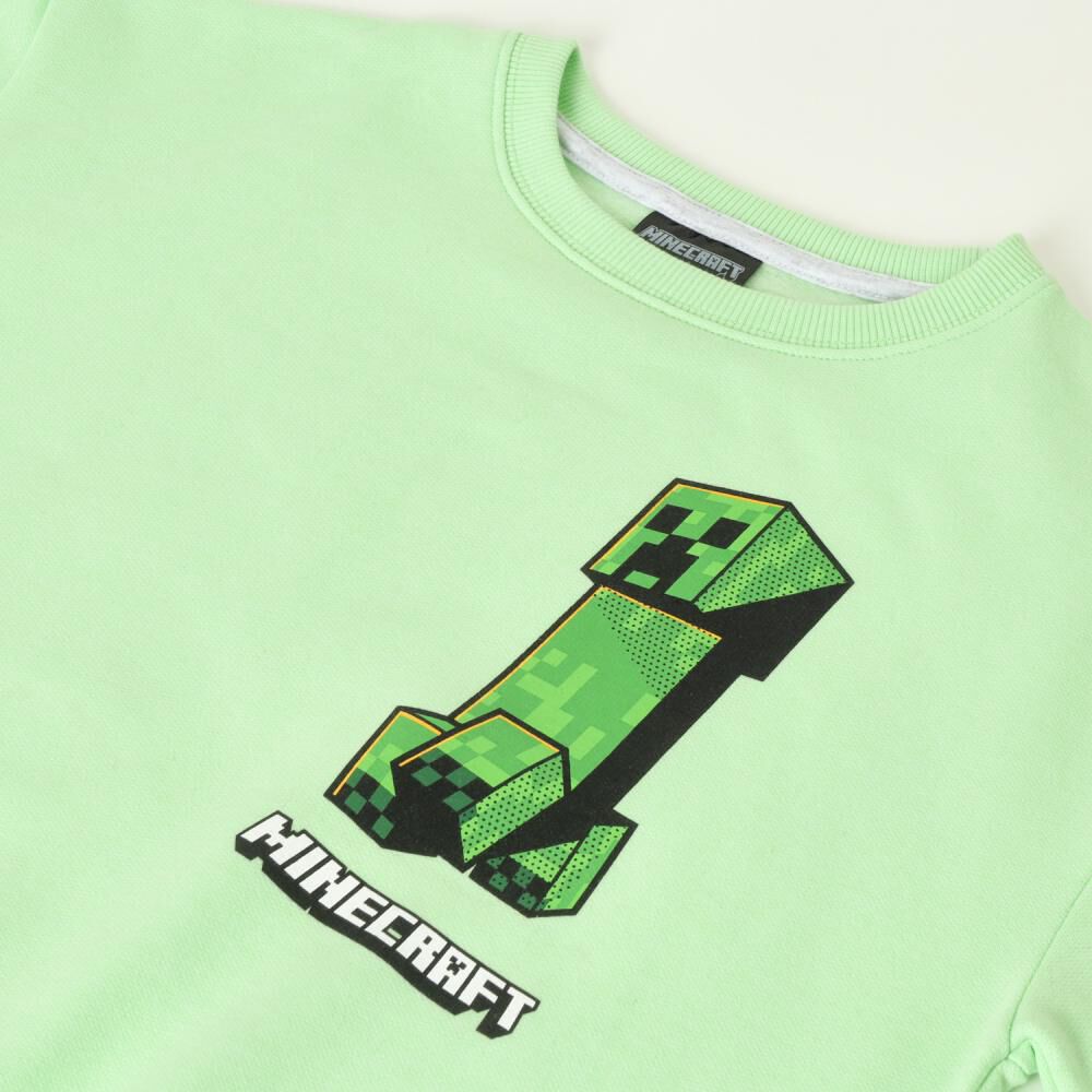 Polerón Cerrado Niño Creeper Minecraft image number 2.0