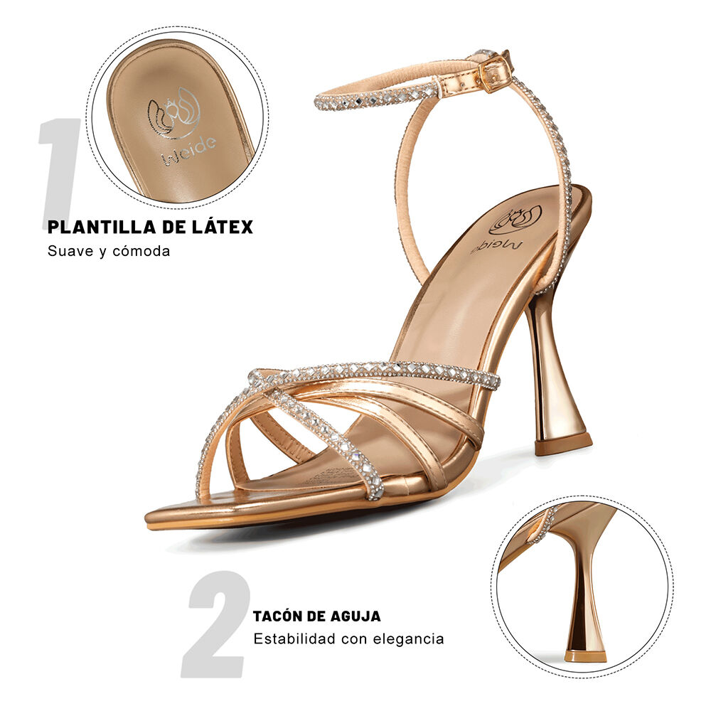 Sandalia Taco Alto Fiesta Mujer Weide Qiu385 image number 5.0