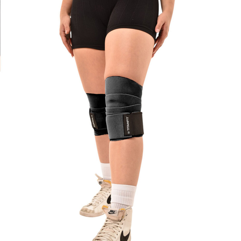 Rodillera Elastica Pelta Negra Titanfit image number 2.0