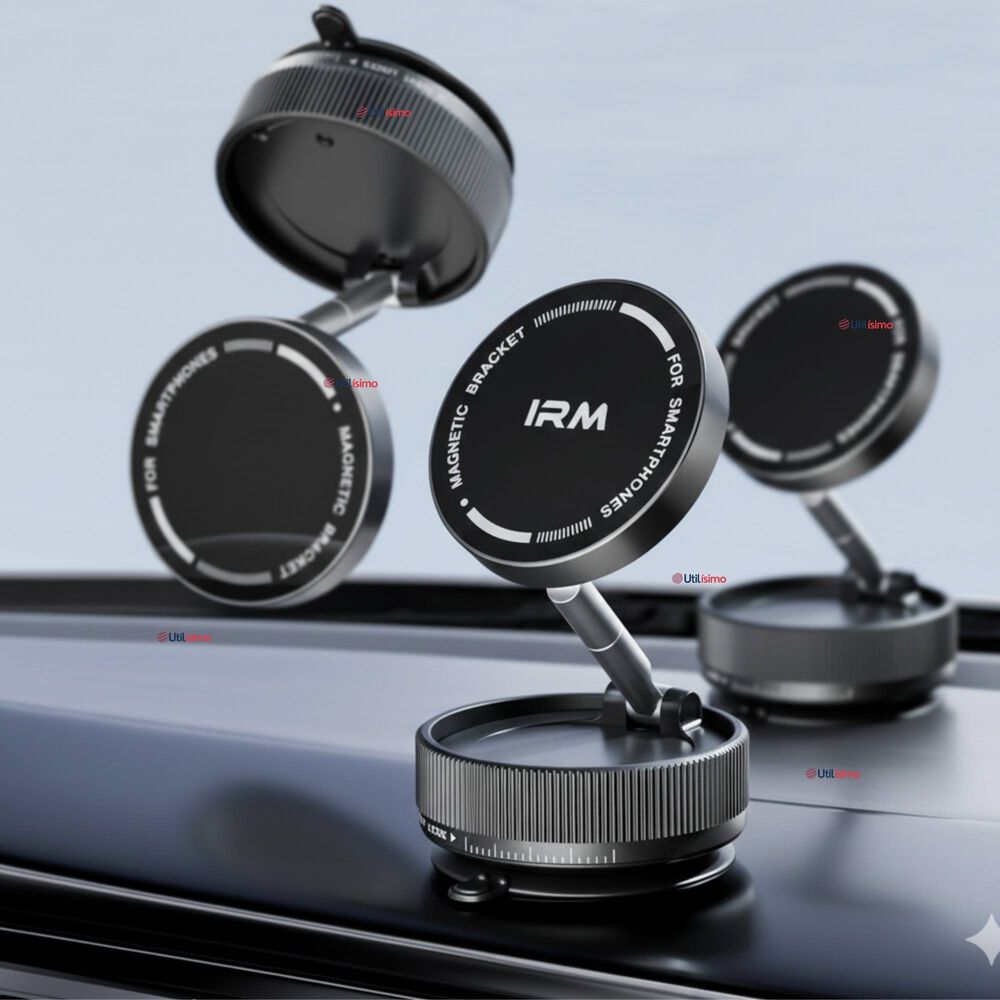 Soporte De Auto Celular Magn&eacute;tico Iphone Android Negro image number 0.0
