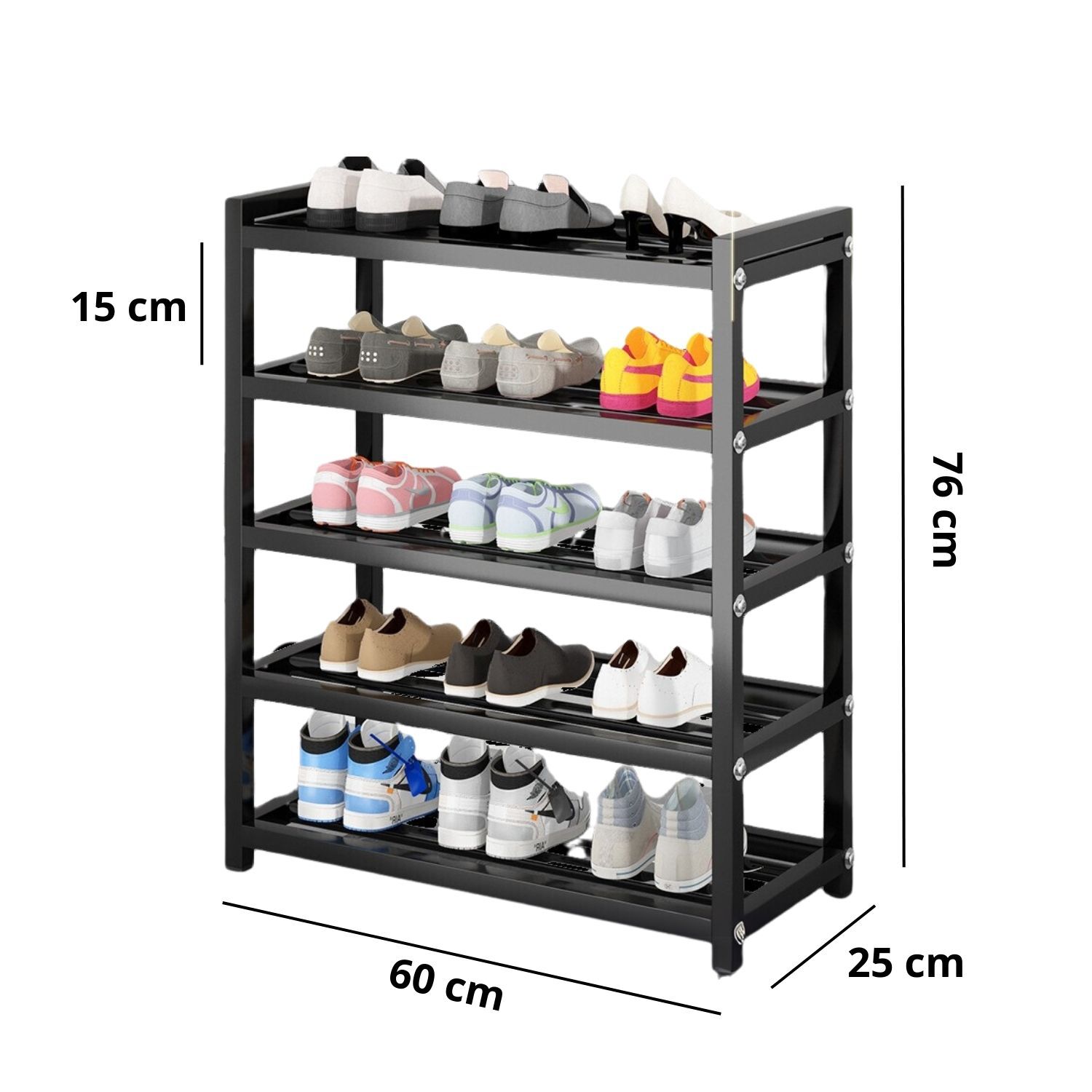 Zapatero 5 Niveles Mueble Organizador Almacenamiento Ropa image number 1.0