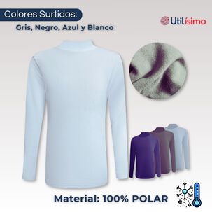 Pack 3 Camisetas Poleras Beatle Polar Manga Larga Primera Capa