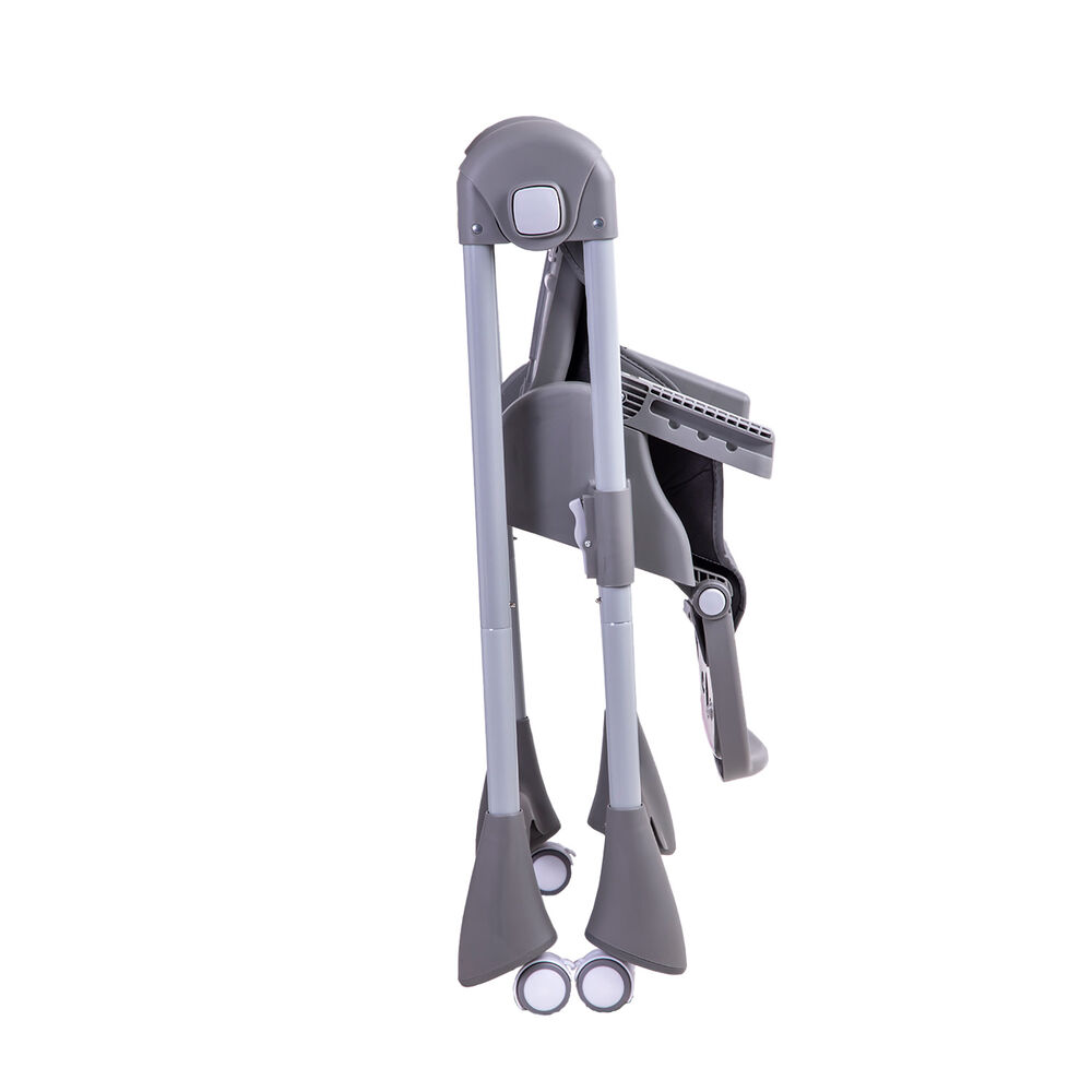 Silla De Comer Bebe Reclinable Plegable Easy Eat Gris image number 8.0