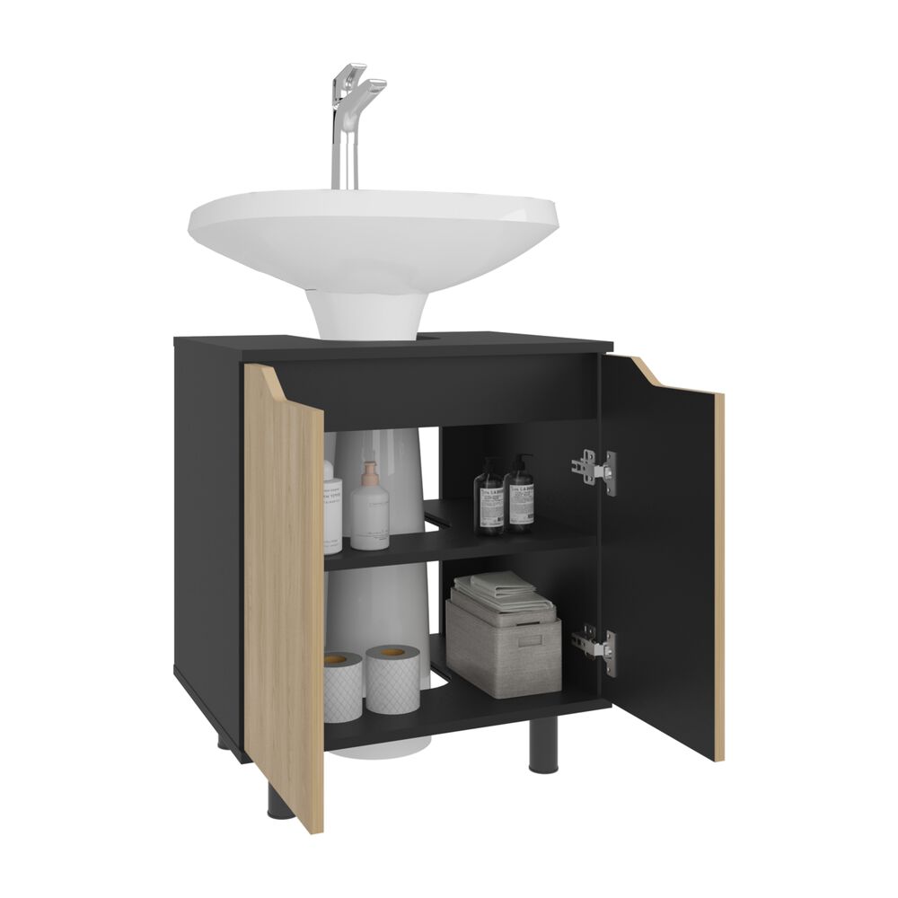 Mueble Para Lavamanos 63x55x41.3 Cm 2 Puertas image number 2.0