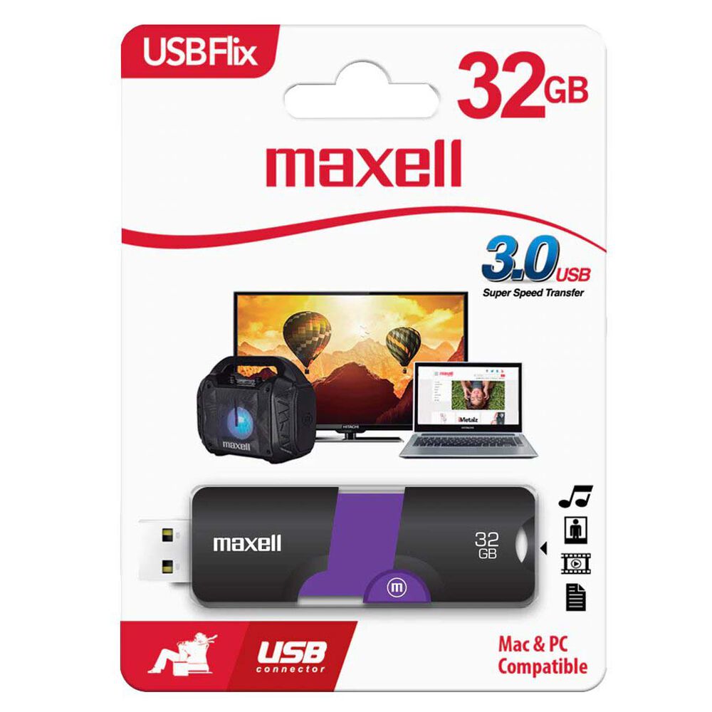 Pendrive Usb 3.0 32gb Maxell Flix Compatible Mac Y Windows image number 4.0