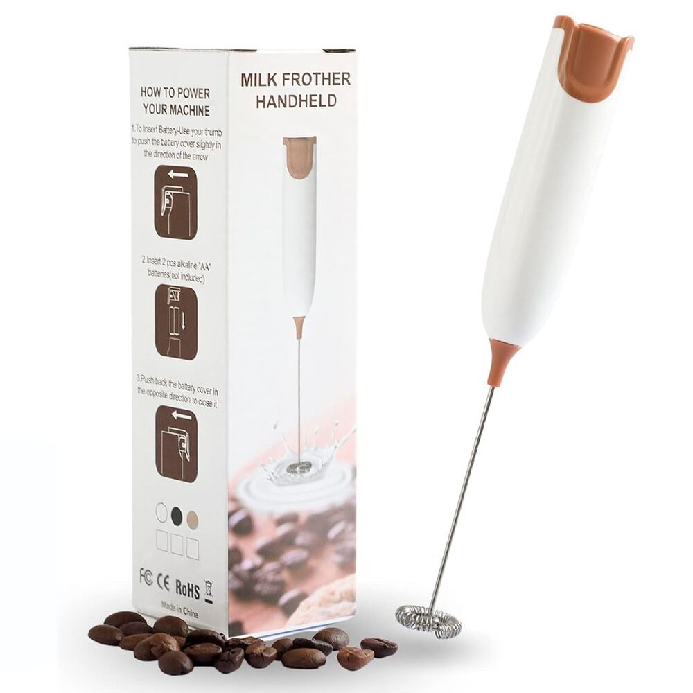 Batidora De Mano Espumador De Leche Portátil De Acero Inoxidable image number 0.0