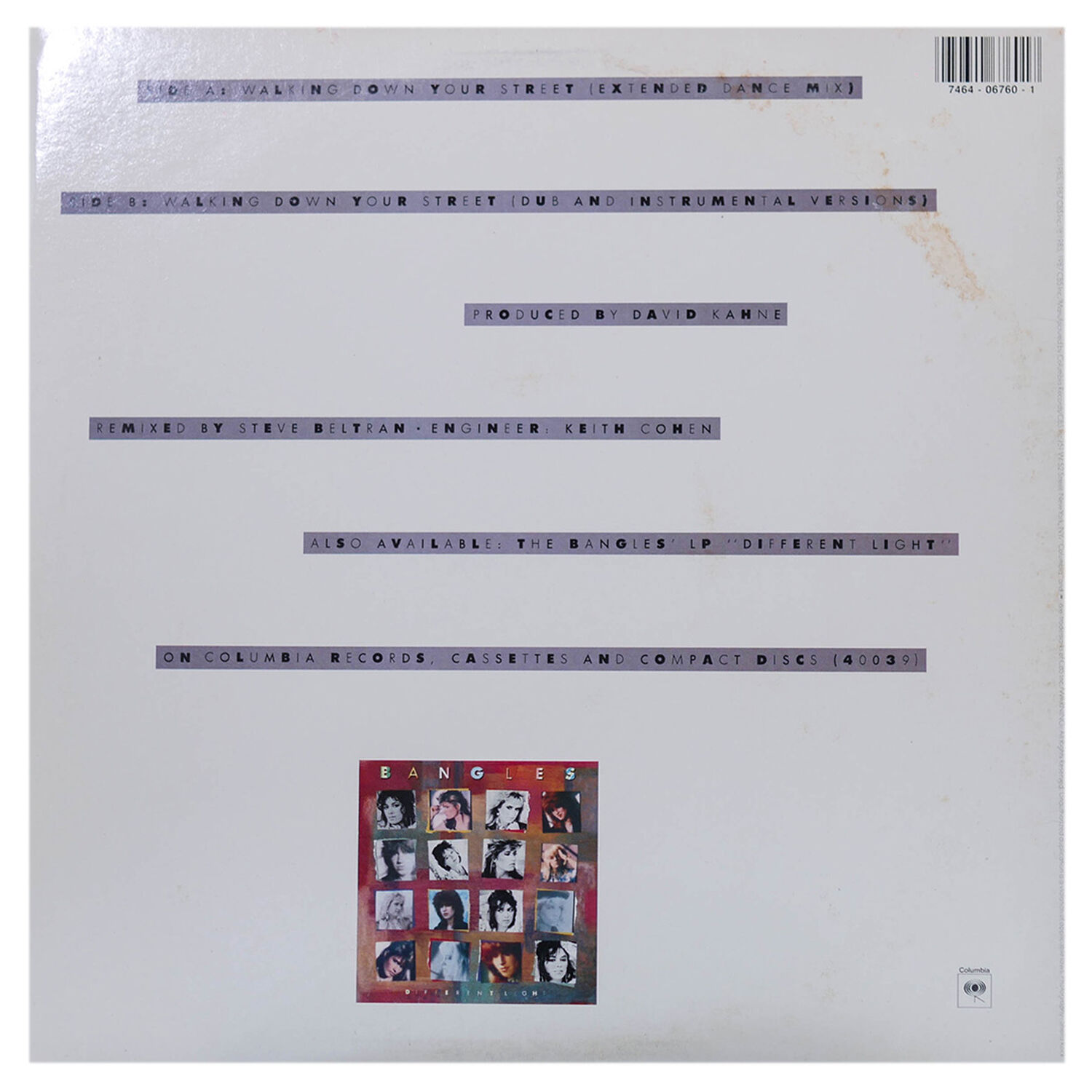 Bangles - Walking Down Your Street | 12" Maxi Single Usado image number 1.0