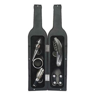Set Vino Sacacorchos Accesorios Elegantes Botella Negra