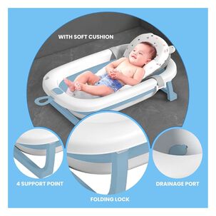Ba&ntilde;era Plegable Multifuncional Azul