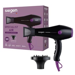 Secador De Pelo Siegen Specialist Air Ion Negativos Black Sg3049 2000w
