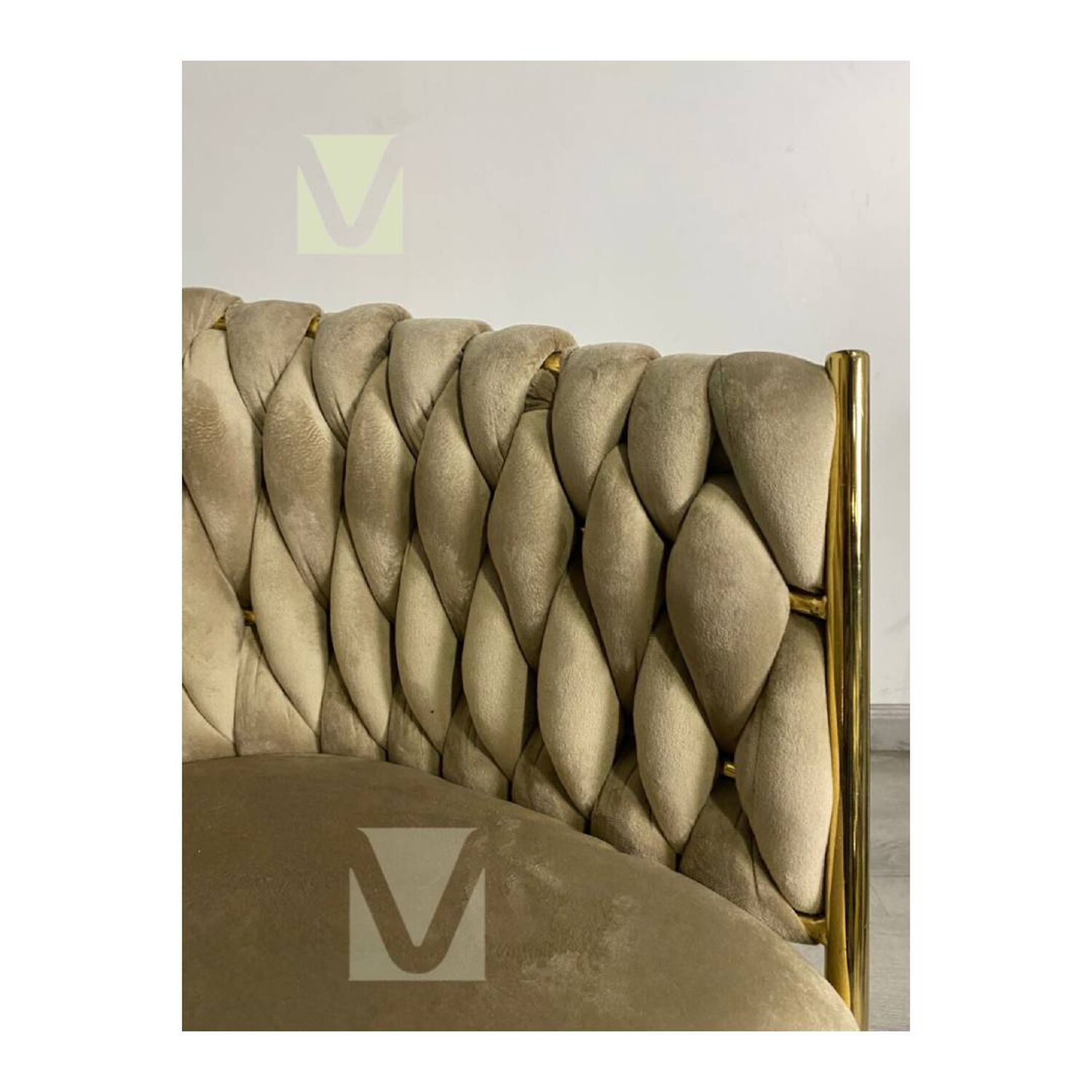 Pack 2 Sitiales Royal Queen Velvet Gold image number 2.0