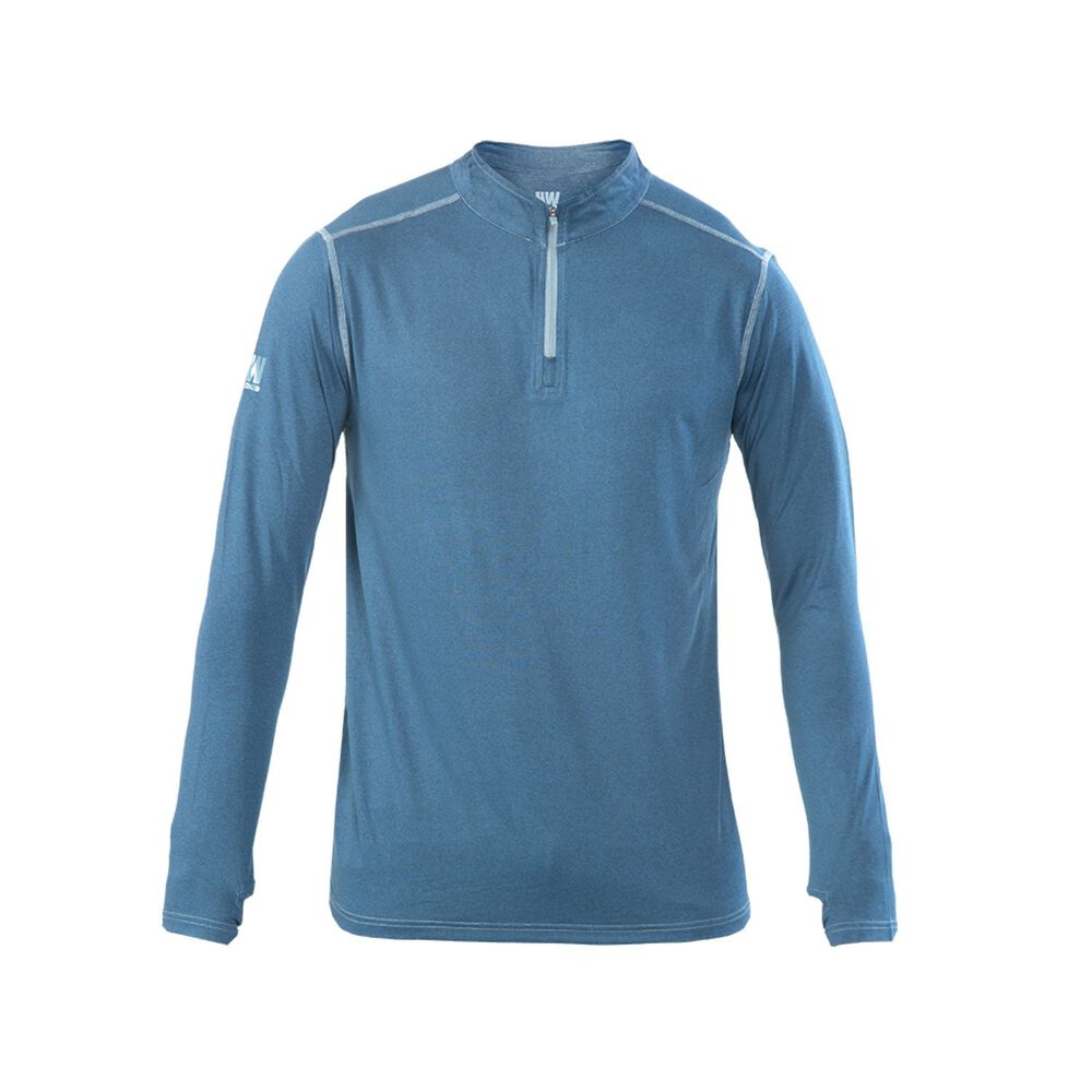 Polera Dry Fit Hw Spx Manga Larga Hombre Deep Blue image number 0.0