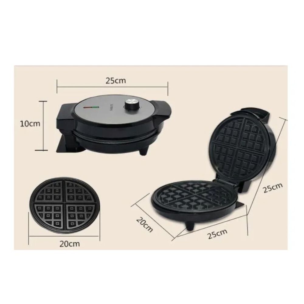 Wafflera Eléctrica Redonda 1000w image number 4.0