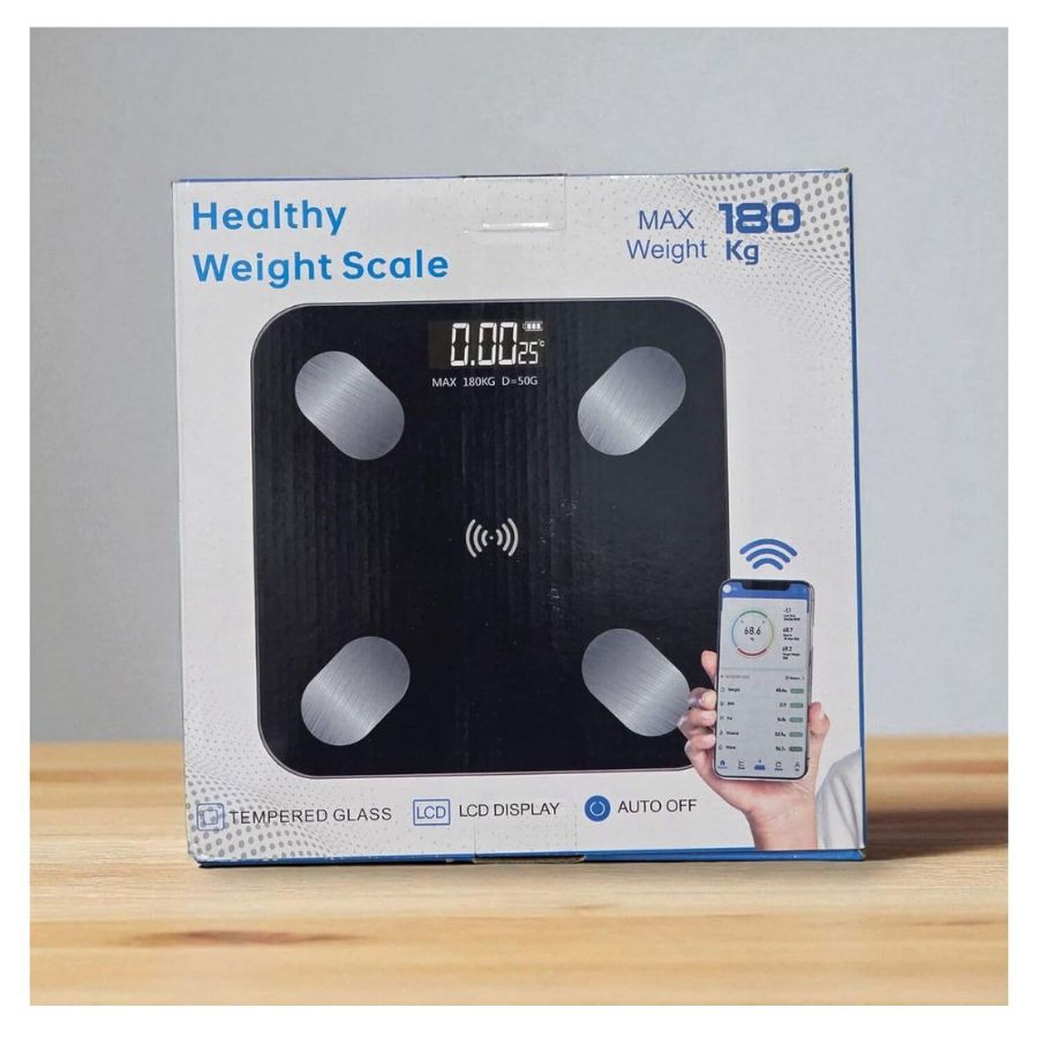 Pesa Digital Inteligente Bluetooth Control Corporal 180 Kg image number 3.0