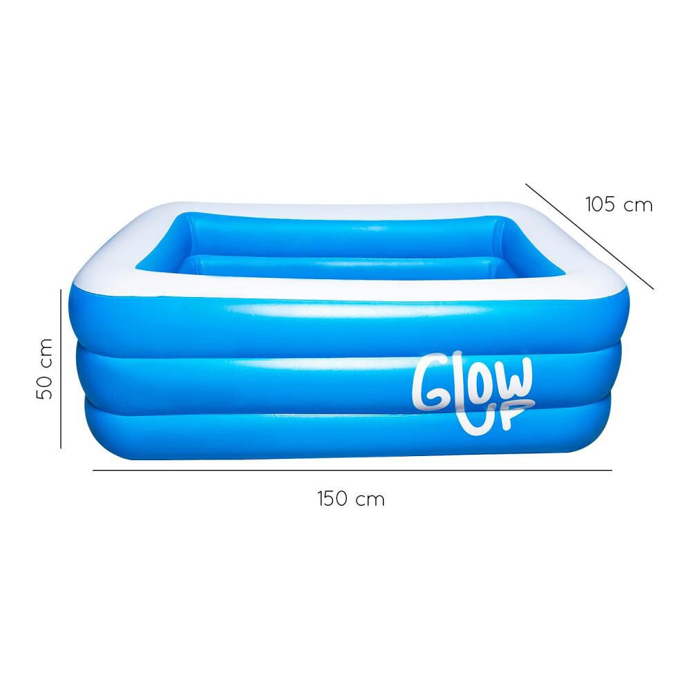 Piscina Rectangular Inflable Glowup / 350 Litros image number 1.0
