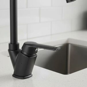 Monomando Grifo Llave Lavaplatos Fregadero M&oacute;dena Stretto Color Cromo