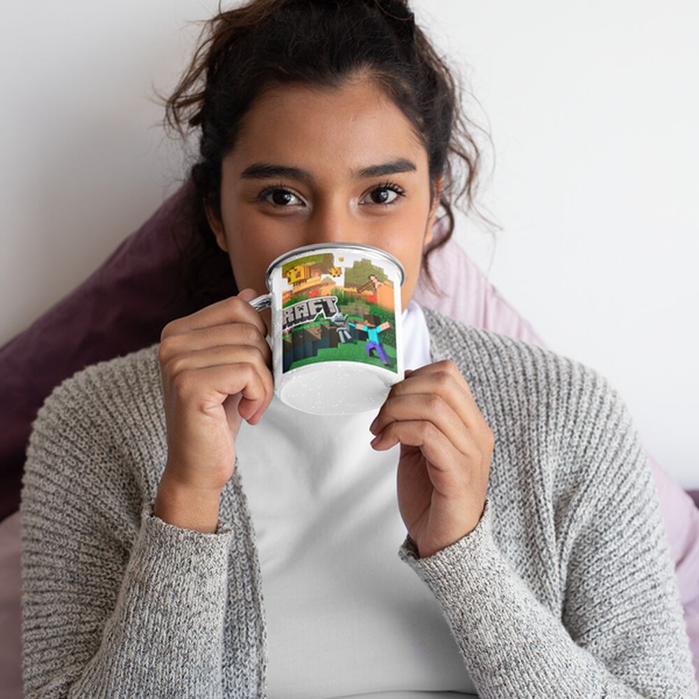 Taza Enlozada Lechera De Minecraft image number 2.0