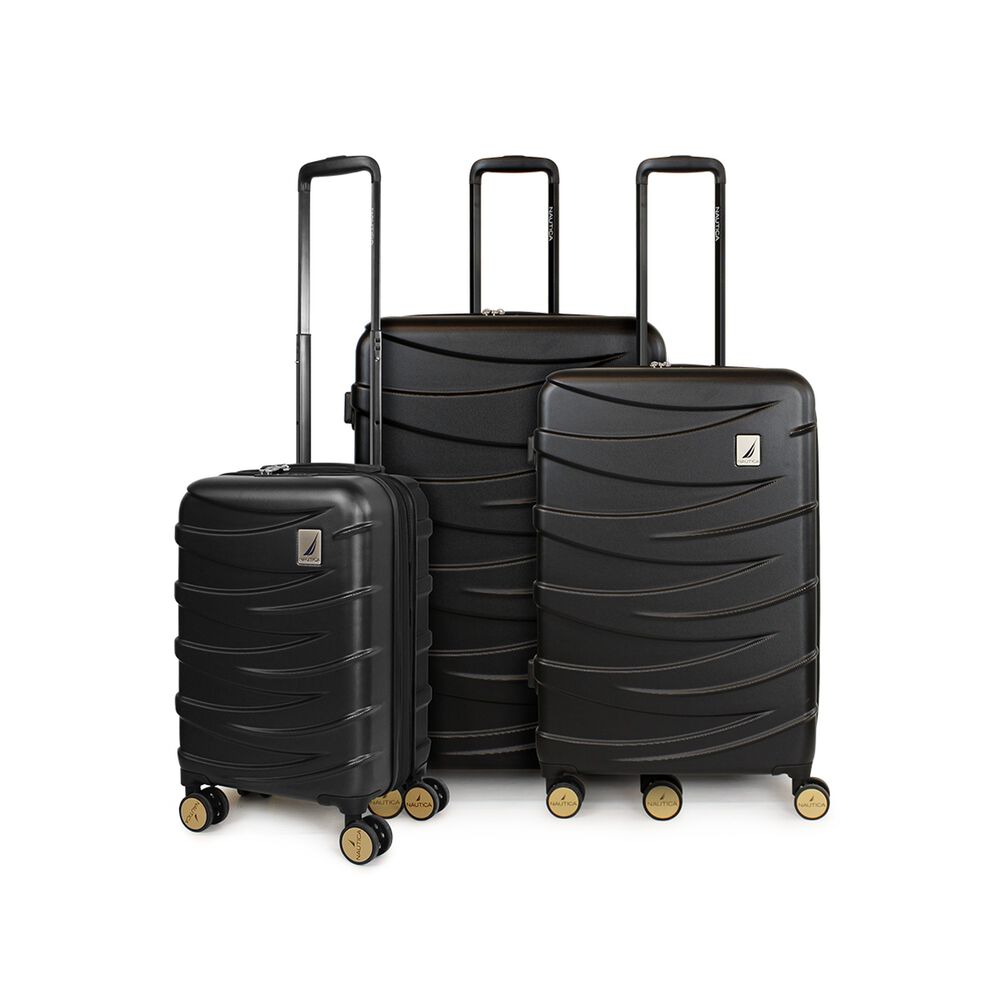 Set De 3 Maletas M&oacute;naco Negra S+m+l Nautica image number 0.0