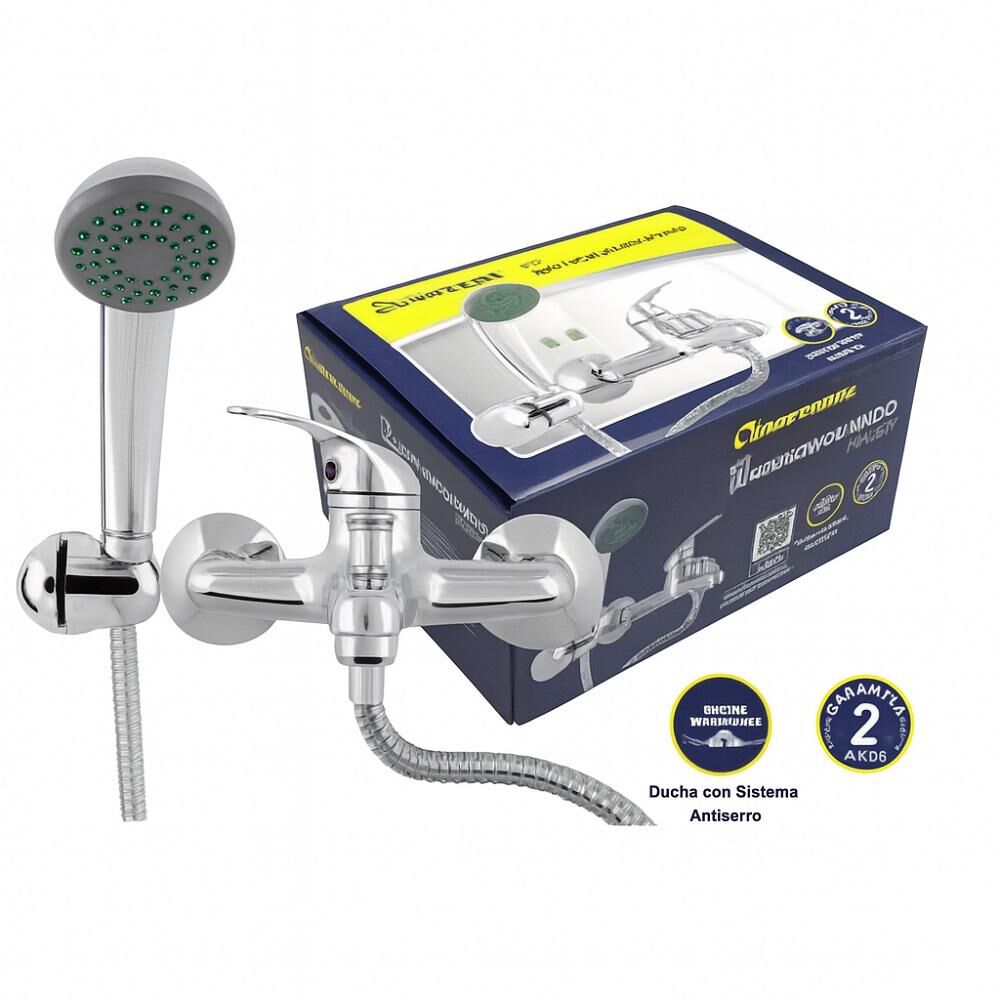 Llave Tina Ducha Monomando Cromada Acero/inox Hoffens image number 2.0