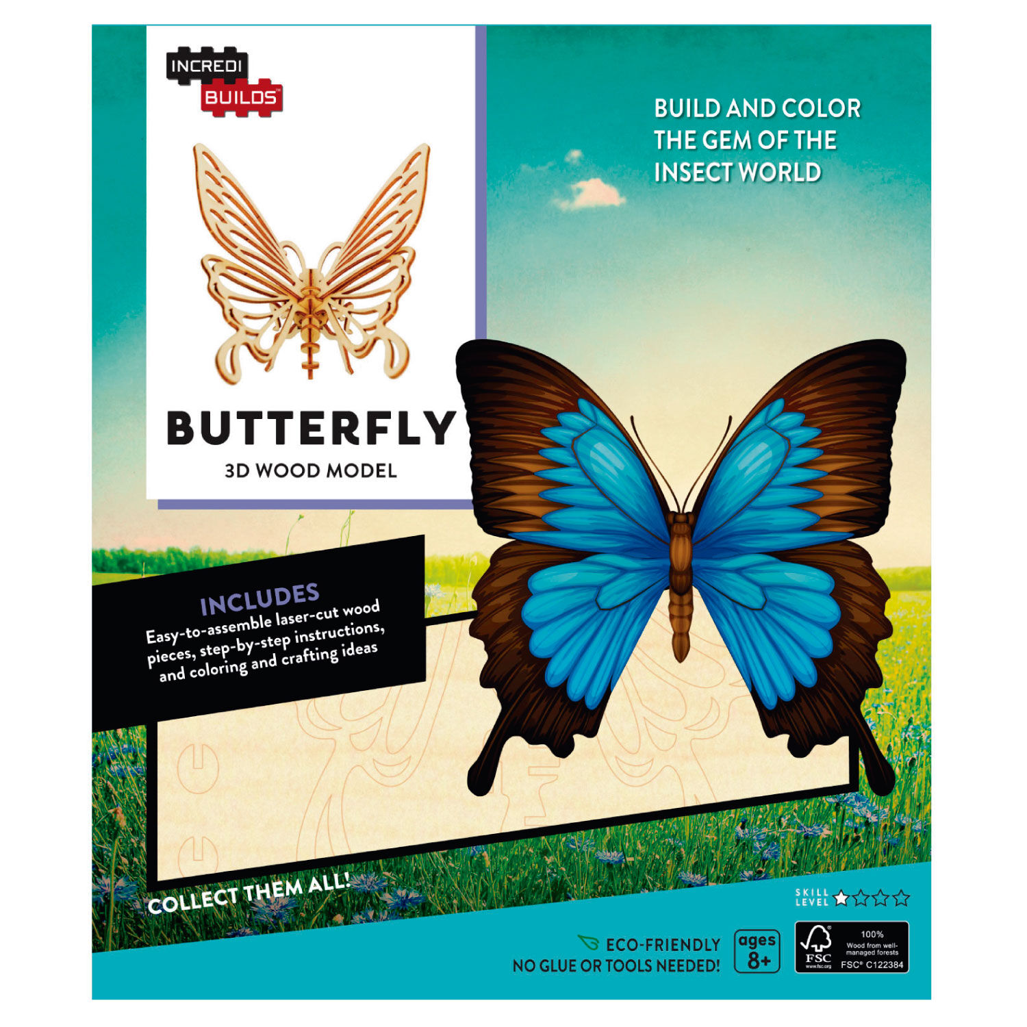 Butterfly: - Modelo Para Armar 3d-madera image number 0.0