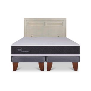 Cama Europea Cic Ortopedic / King / Base Dividida + Respaldo