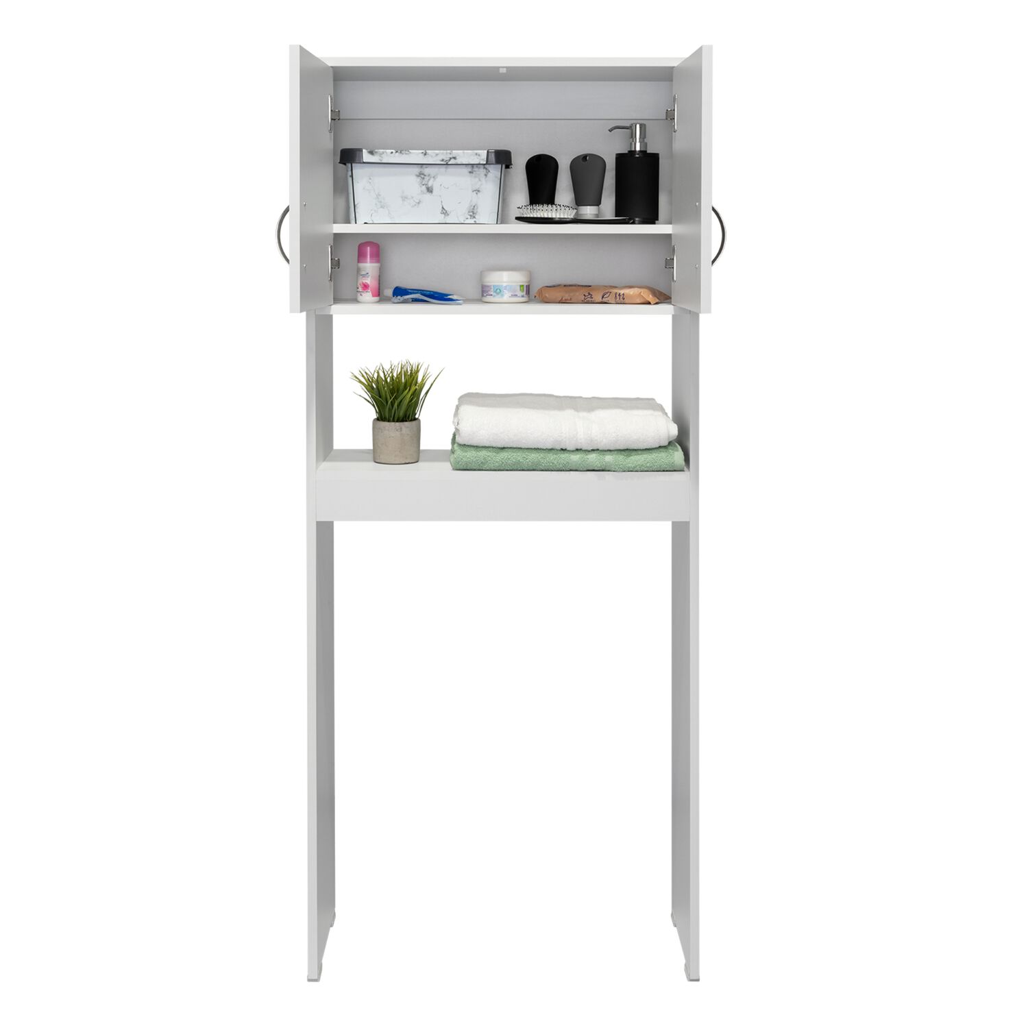 Estante Organizador Wc 2 Puertas Fm-013b - Blanco image number 2.0