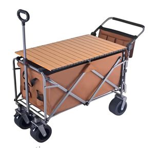 Carro Camping Expandible Con Mesa Multifuncional Mule Caf&eacute;