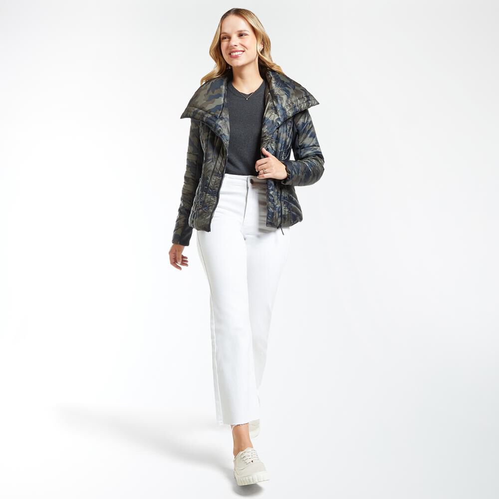 Parka Regular Cuello Alto Cierre Cruzado Mujer Kimera image number 1.0