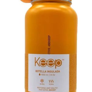 Botella Insulada Keep 1litro Hidratacion Deporte Amarillo