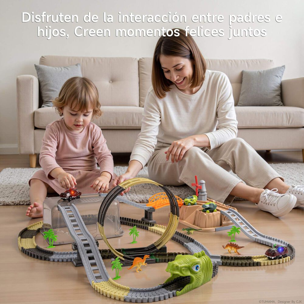 Juguete Did&aacute;ctico Autopista El&eacute;ctrica Caja Tm213 Lubabycas image number 0.0