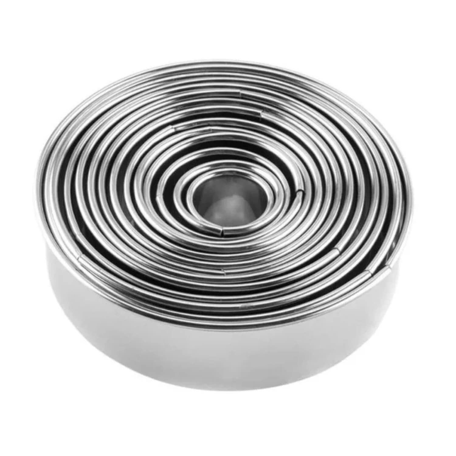 Set 14 Moldes Galletas Anillo Circular Cortador Reposteria image number 0.0