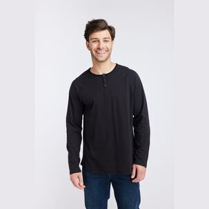 Polera Lisa Manga Larga Hombre Panama Jack