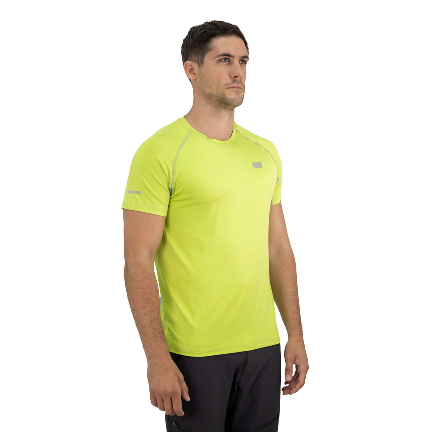 Polera Dry Fit Hw Spx Manga Corta Hombre Lime image number 4.0