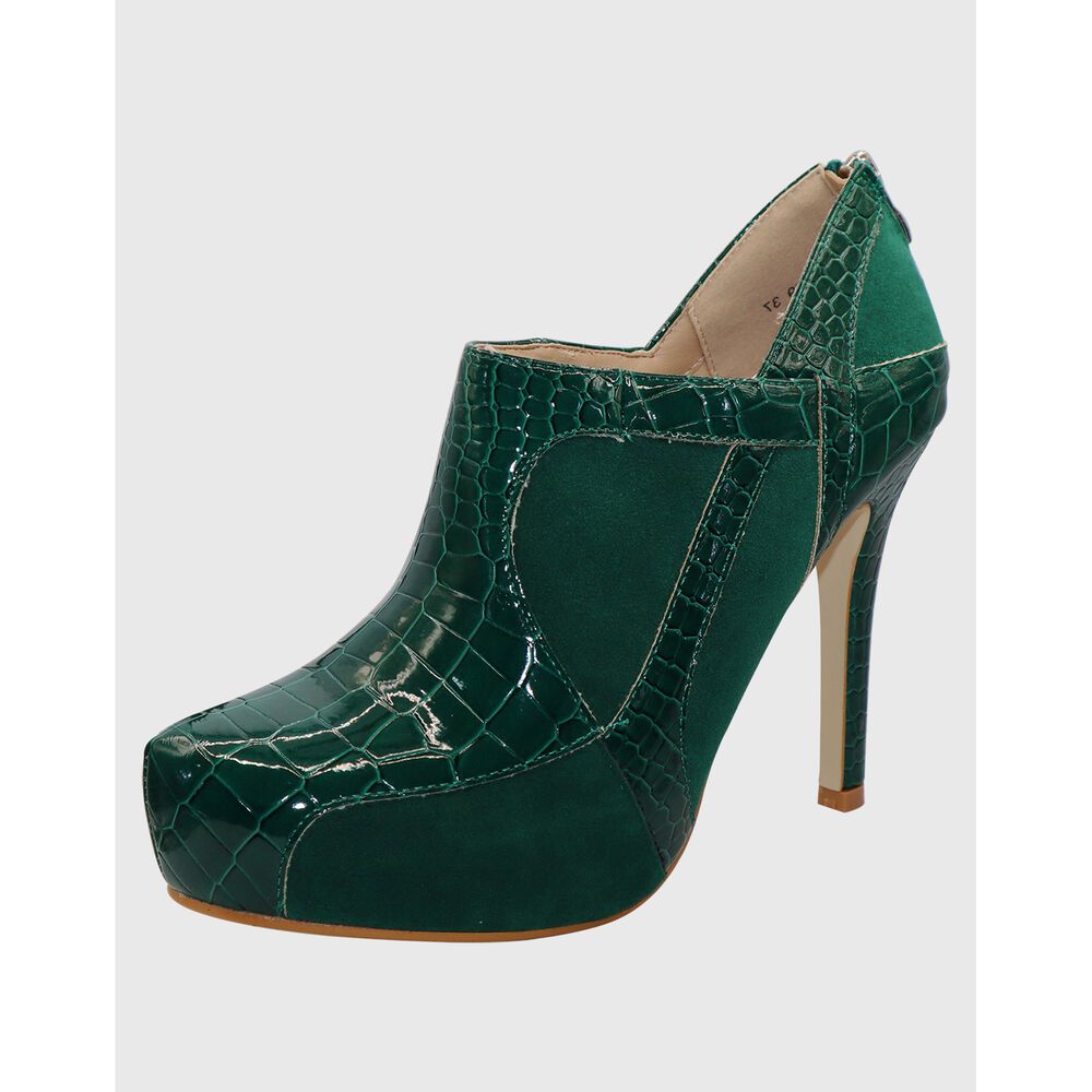 Botin Taco Aguja Verde image number 4.0