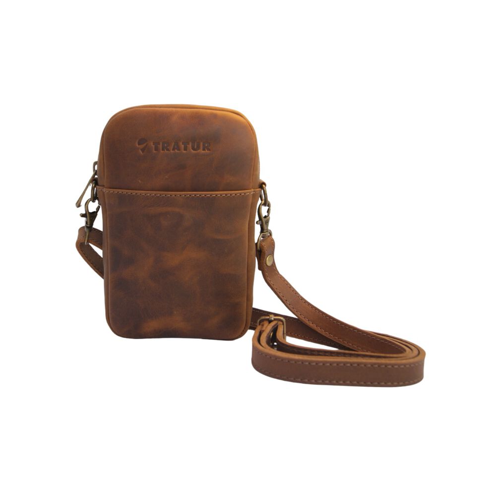 Cartera De Cuero Canela image number 1.0
