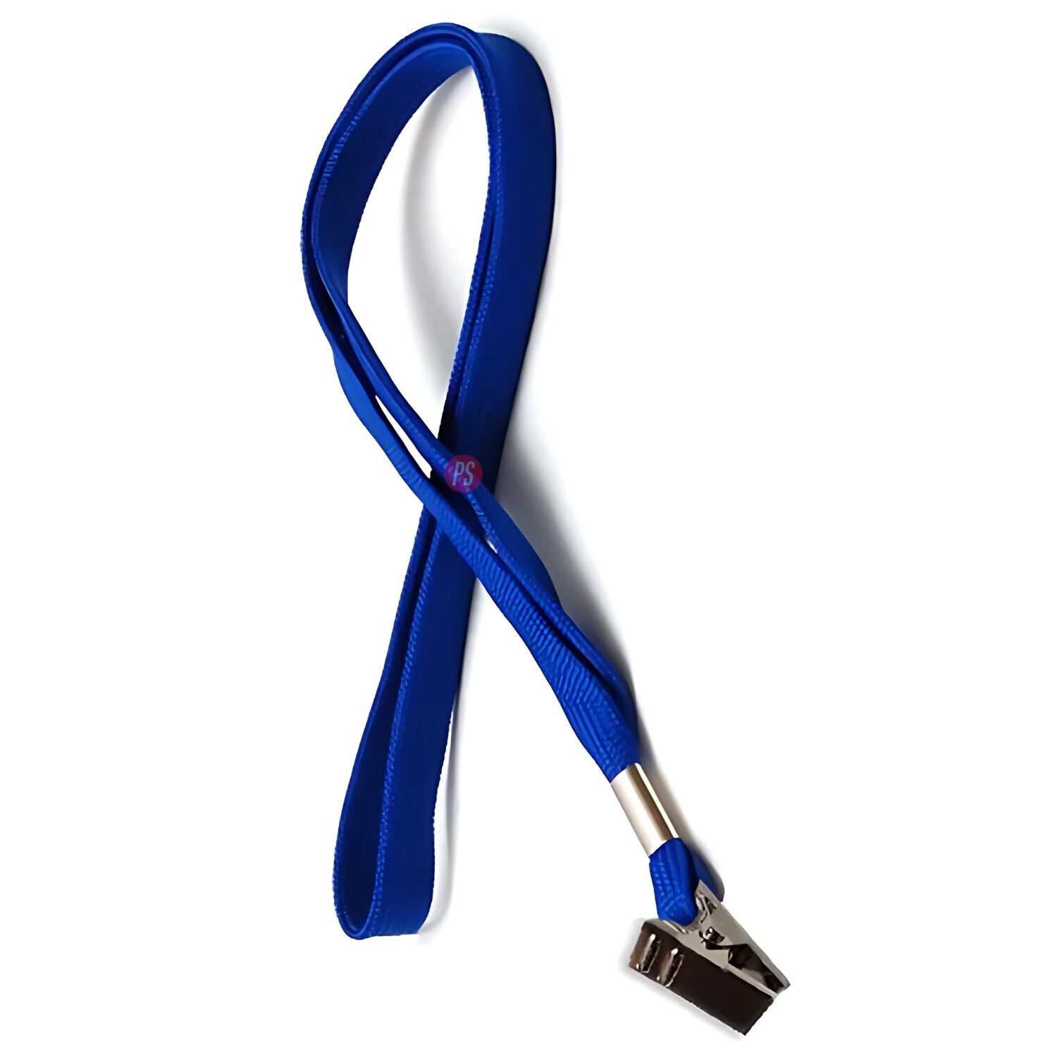 Pack 100 Cintas Porta Credencial Azul Apretador Metal - Ps image number 1.0